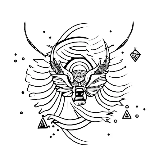 Symbolic Depiction Of Overcoming Alcoholism Through Art