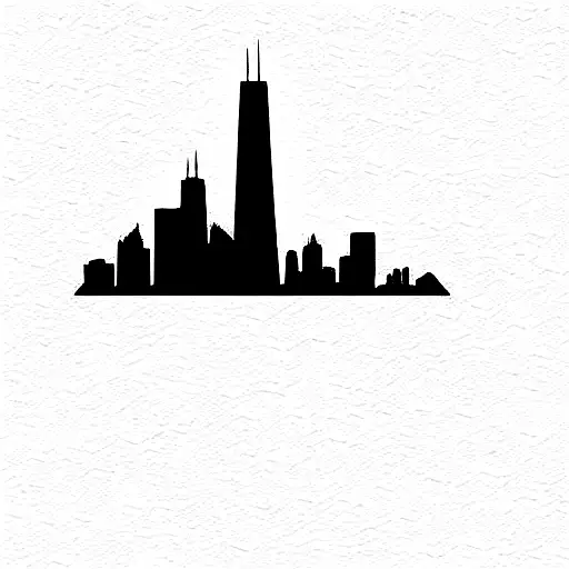 Chicago Skyline With Other Great Chicago Features
