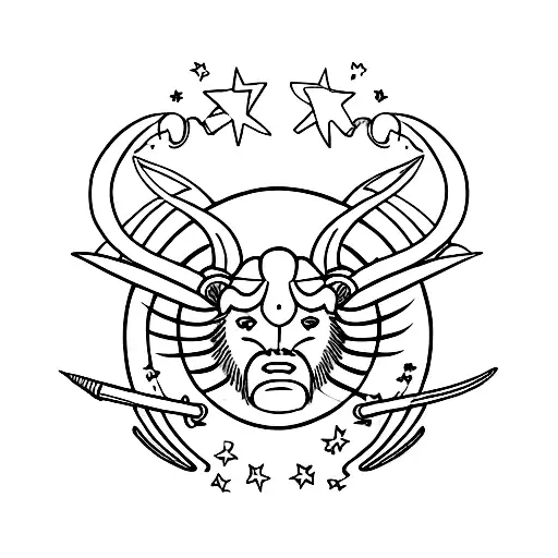 Gemini Aries Stars Simple