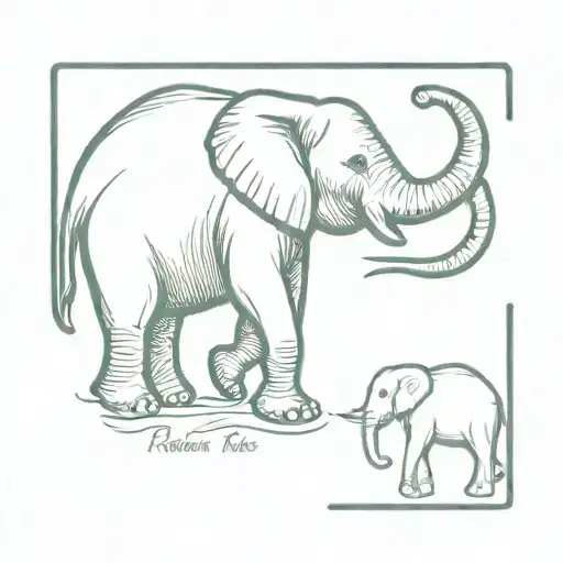 Elephant With Puerto Rico Island