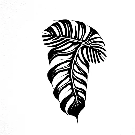 Monstera Plant With Snake