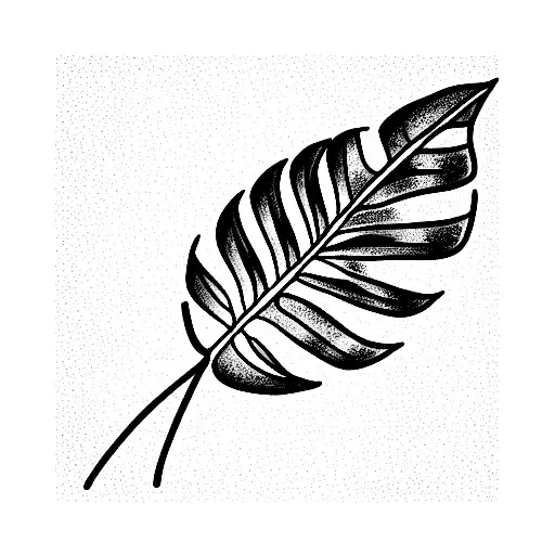 Monstera Leaves With Snake