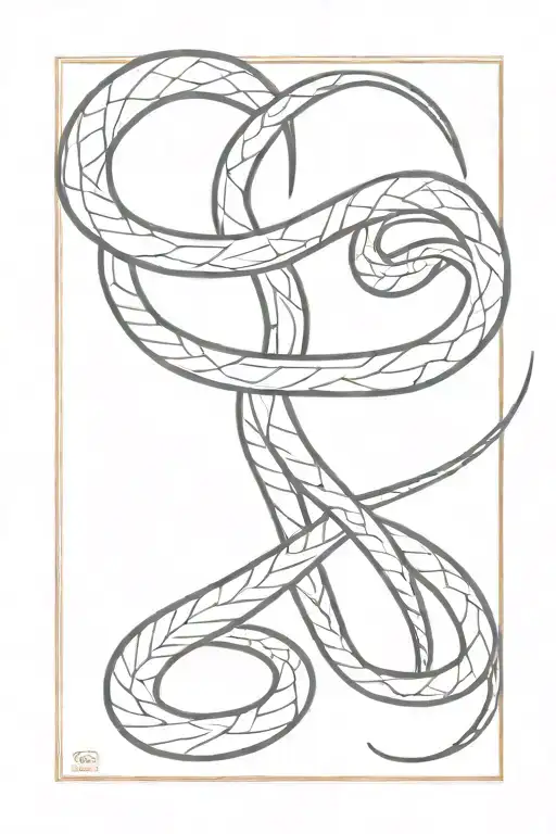 Red Snake Intertwined