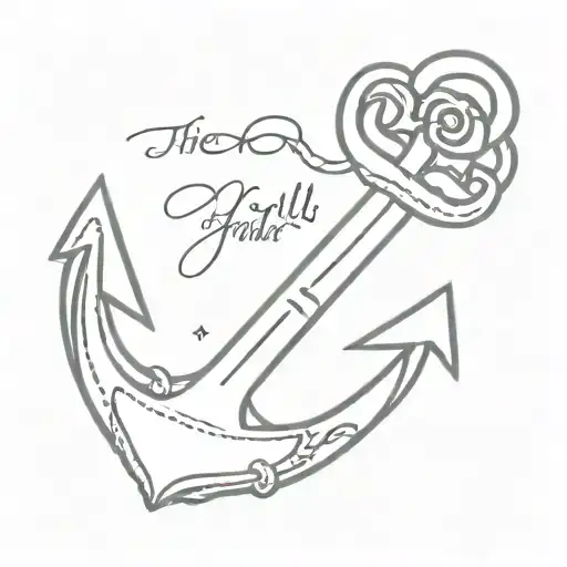 Anchor With Name Written