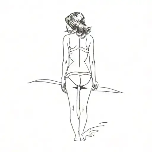 A Woman On The Beach