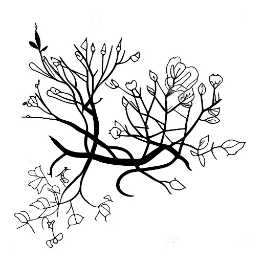 Tree With Flowers Rooting