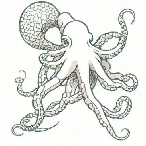 Octopus Embracing A World In Ruin