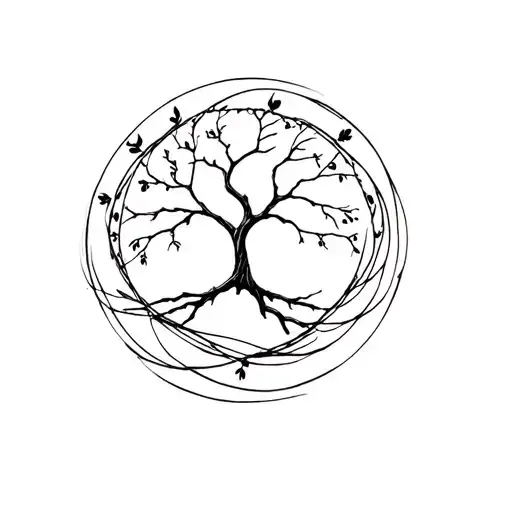 Small Poison Tree With Lines Around It