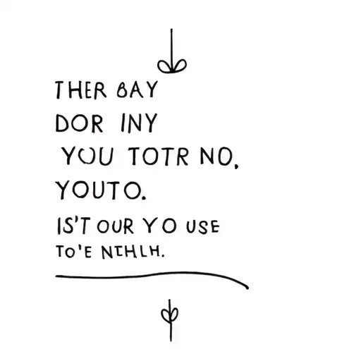 Minimalistic Quote Surrounded