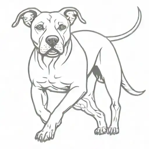 Pitbull Dog With Scuba Diver