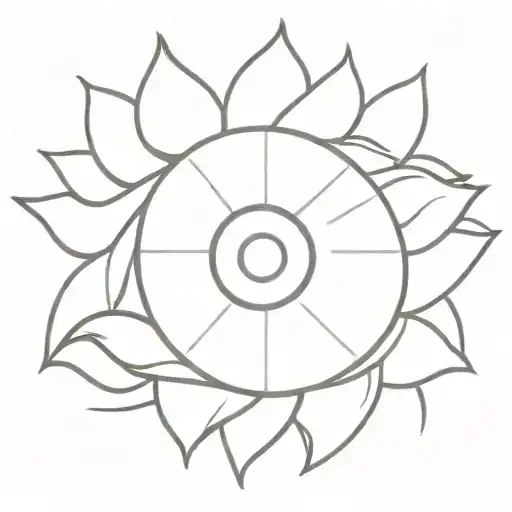 Eye With Sunflower Petals