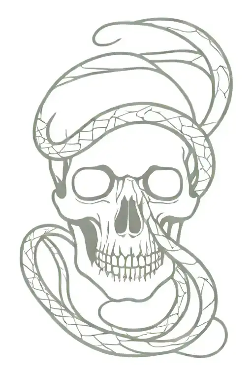 Skull And Snake