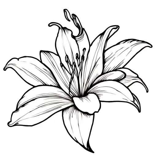 Tiger On A Tiger Lily Flower