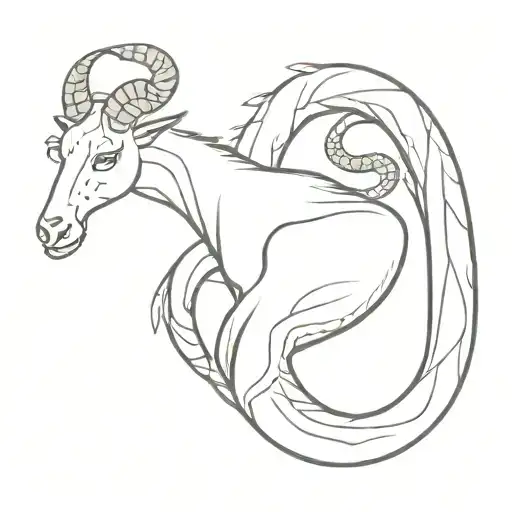 Snake Hug Goat