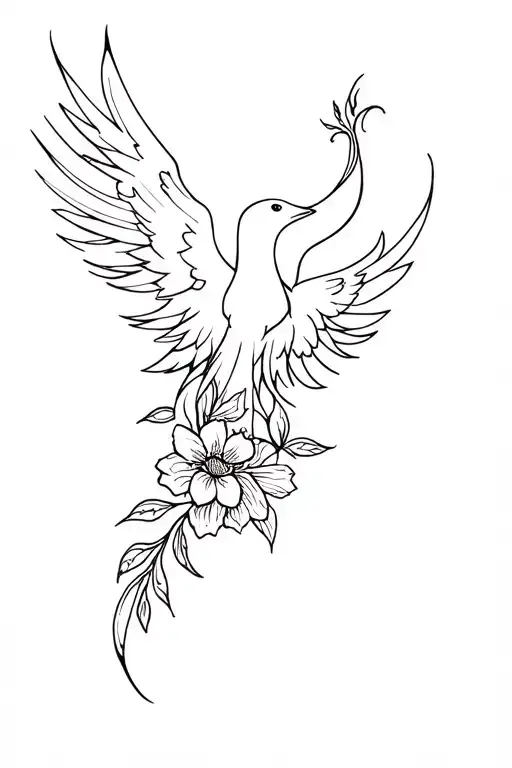 Phoenix Floral Armband