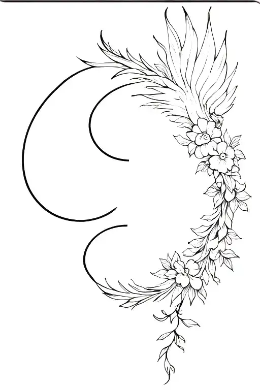 Phoenix Floral Armband