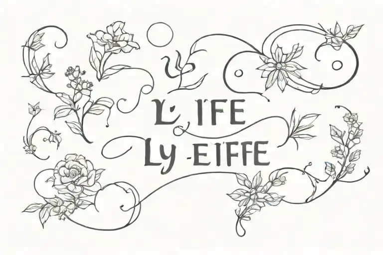 Lettering Story Of Ly Life