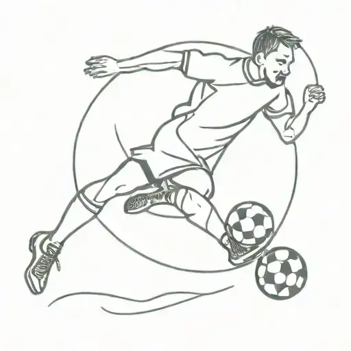 Soccer Player Kicking