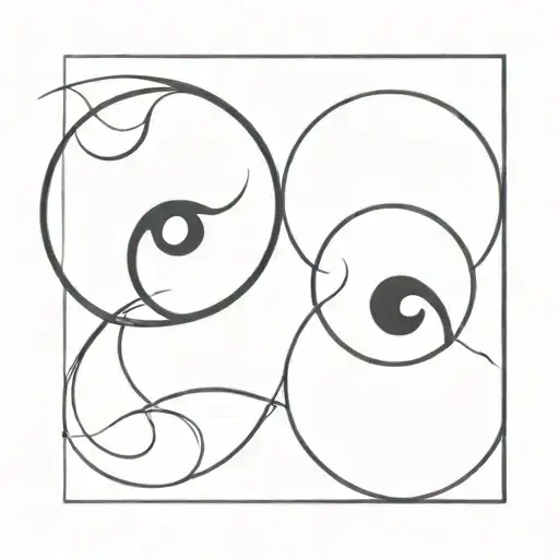 Yin Yang And Infinity Symbol