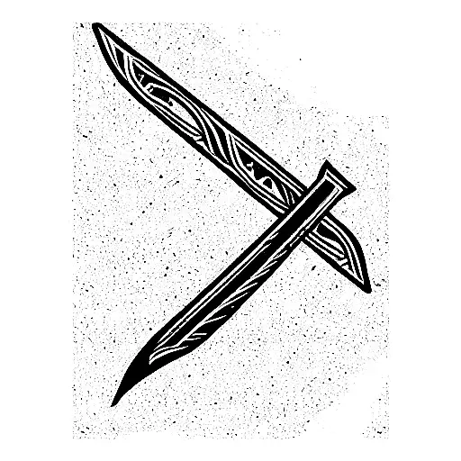 Ornamental Sword Fine Line