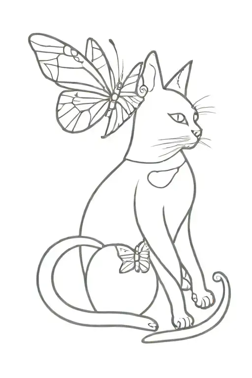 Cat With Butterfly Wings