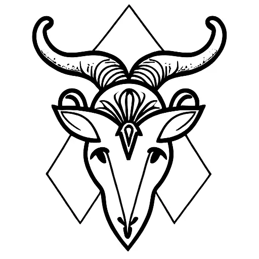 Aries Starsign With Flowers