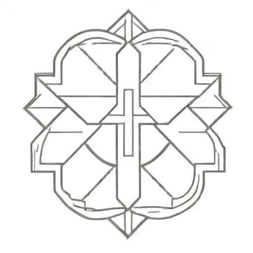 Black Cross With White