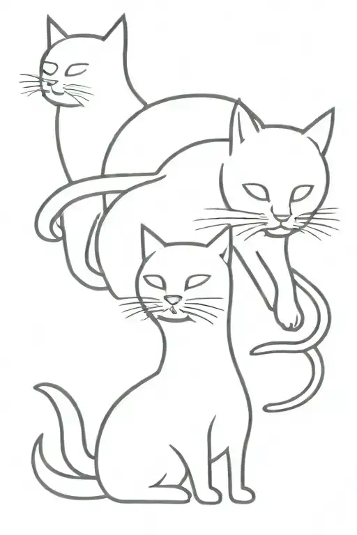 2 Cats 1 Dog Playing