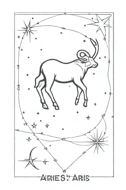 Aries Star Constellation Made