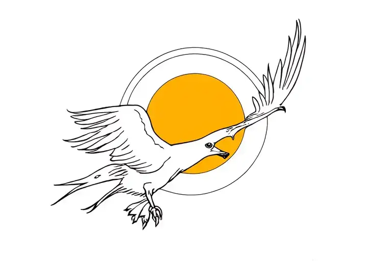 Vulture Circling The Sun