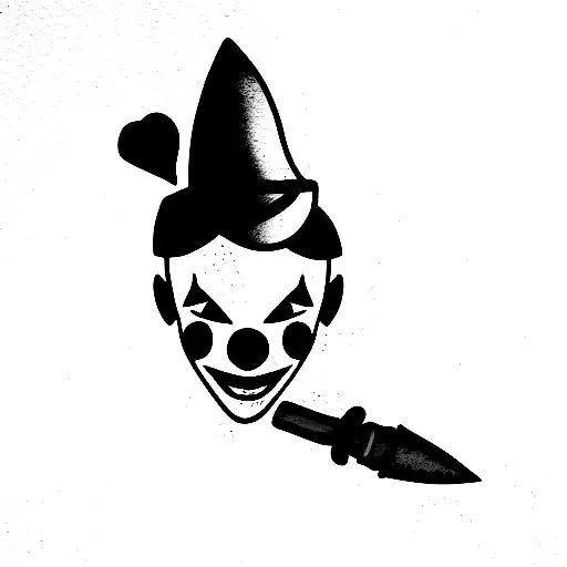 Clown With Dagger