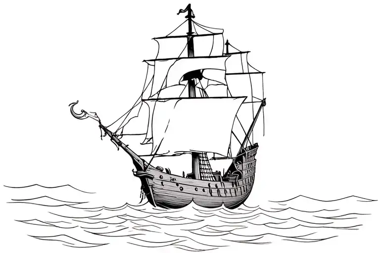 Captain Hook On Pirate Ship From Peter Pan Als Zombie