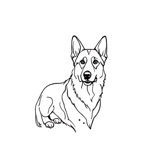 A German Shepherd Dog