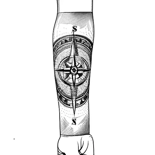 A Compass Tattoo