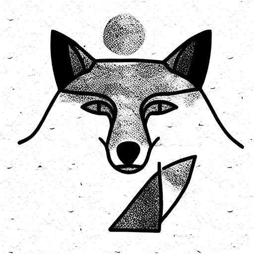 Fox With Forest And Montain