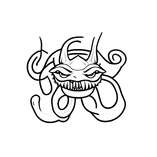 The Number 666 With A Snake