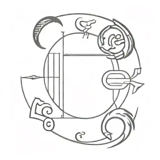 Zodiac Roman Empire Black And White