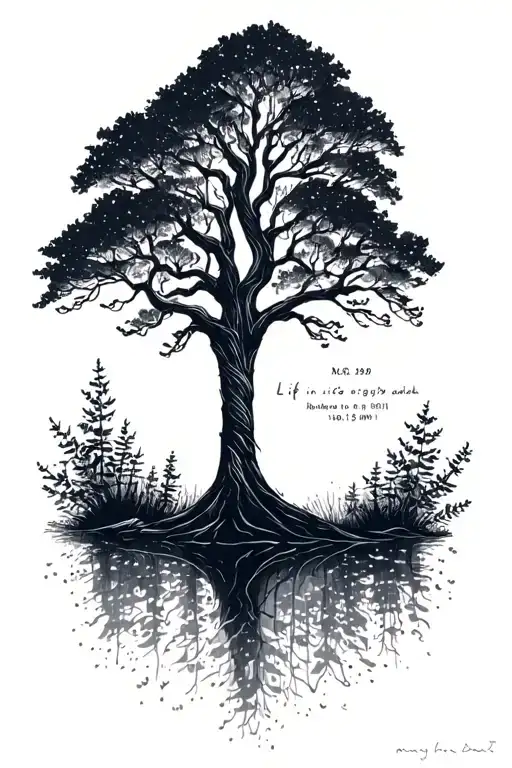Life Tree With Date Of Birth