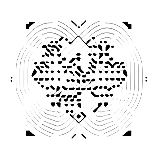 A Guitar Pick With A Binary Code Pattern