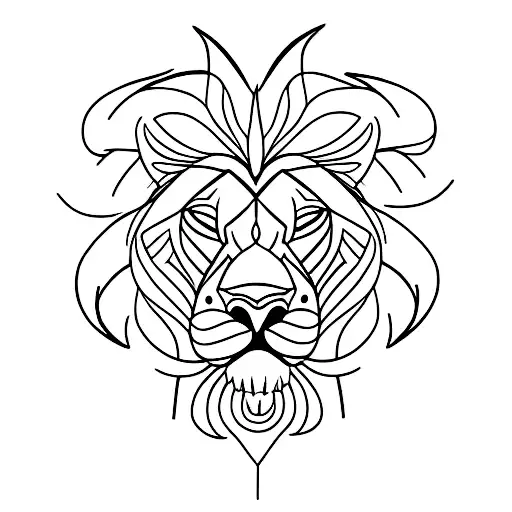 Lion With A Lady Face Inside