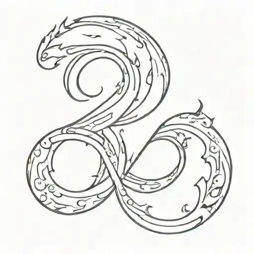 The Number 24 With Fire And Magic