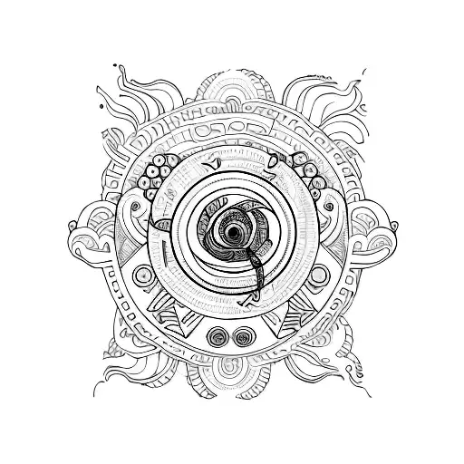 Psychedelic Skateboarder Surrounded By Swirling Money