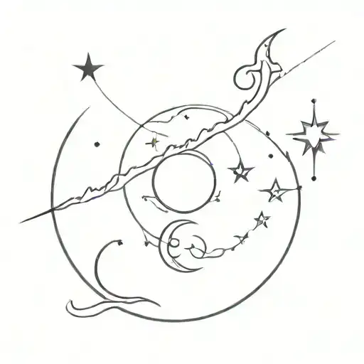 Dark Star Sky And Moon Light