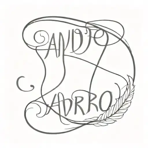Lettering Name Sandro