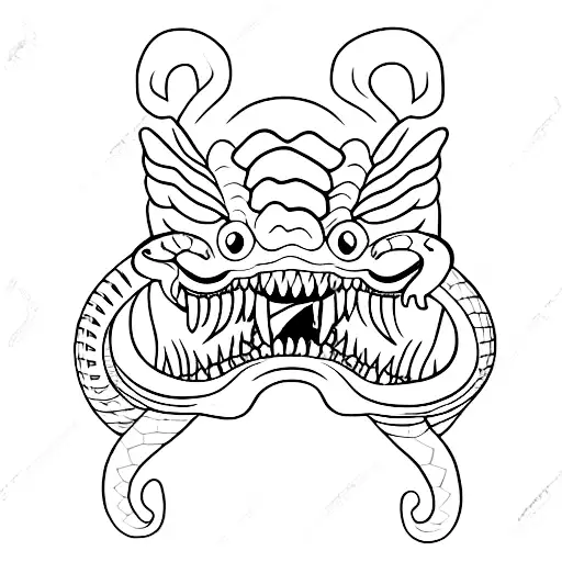 A Snake With An Open Mouth Seeing The Fangs