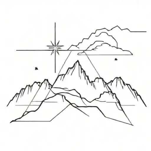 Southern Cross Over Puntiagudo Mountain Peak