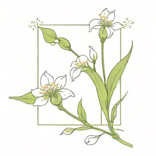 Sweat Pea Cosmos Lily Of The Valley Flower Puzzle Pieces Forming