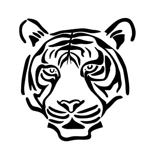 Tiger Without Too Much Lines With Nice Eyes