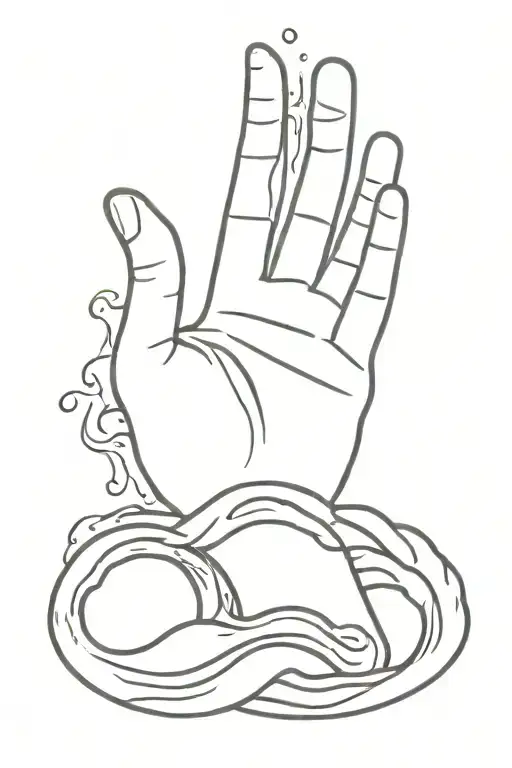 A Hand Pull Out A Hand From Drowning Water Waves