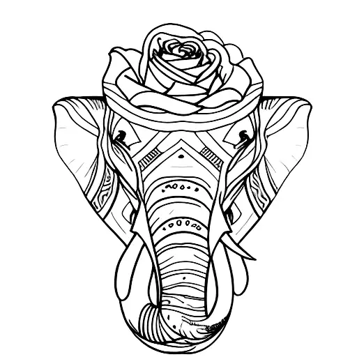 Elephants Moon Rose